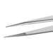 Industrial Tweezers, Style 119, Anti-Acid/Anti-Mag, SS, Thick, Serrated, 5.9"